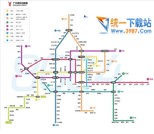 广州最新地铁图2017，脉络清晰，轻松出行攻略