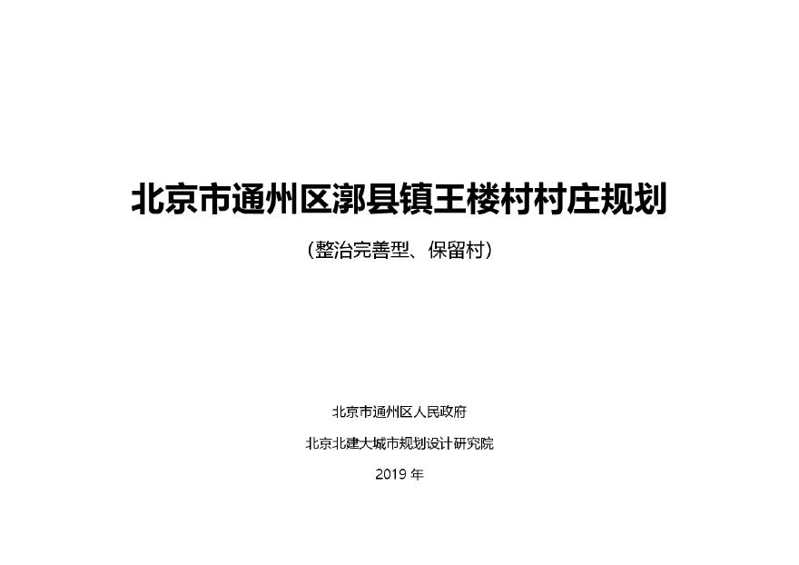 员王村民委员会发展规划展望